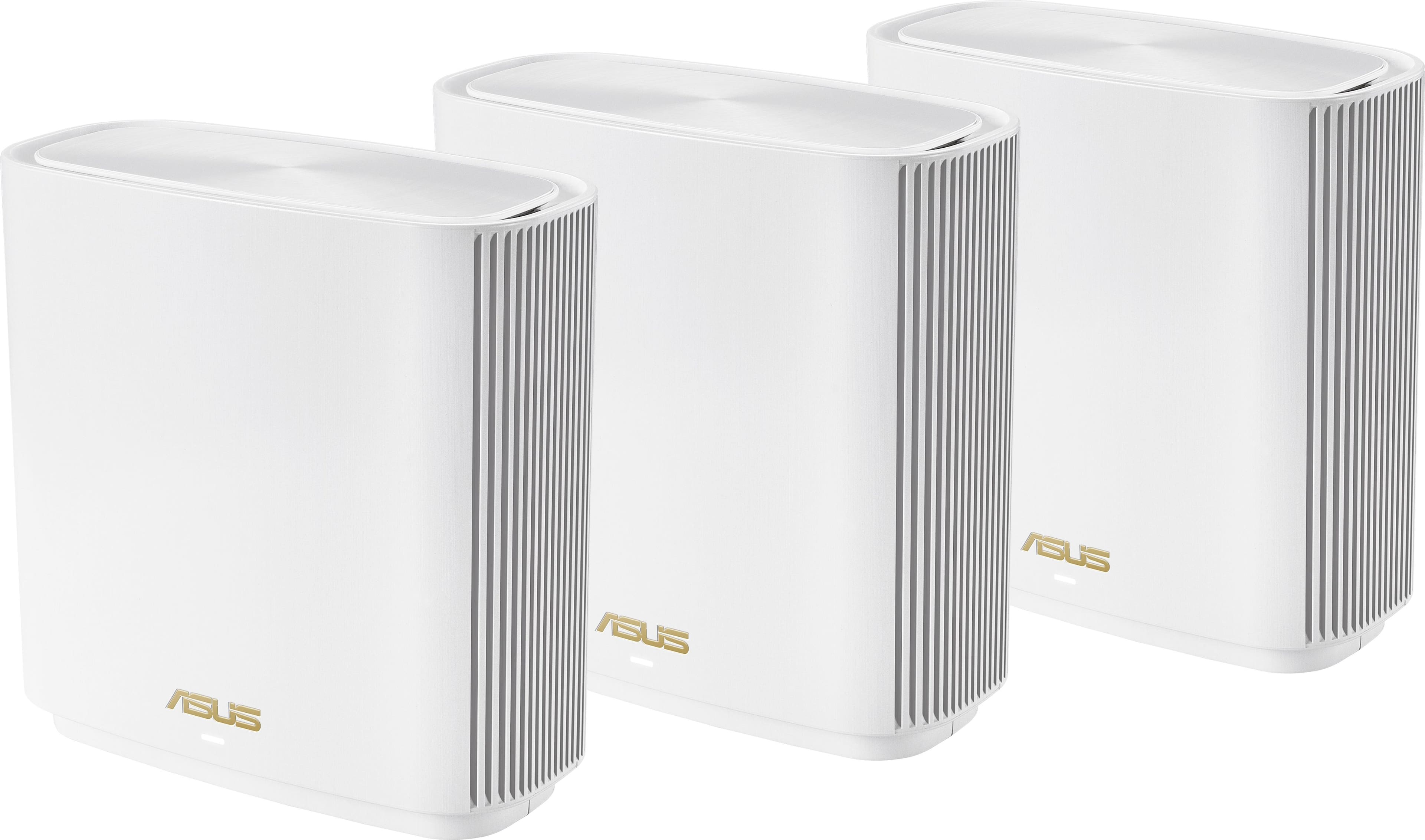 ASUS ZenWifi XD6 mesh system setup in a living room