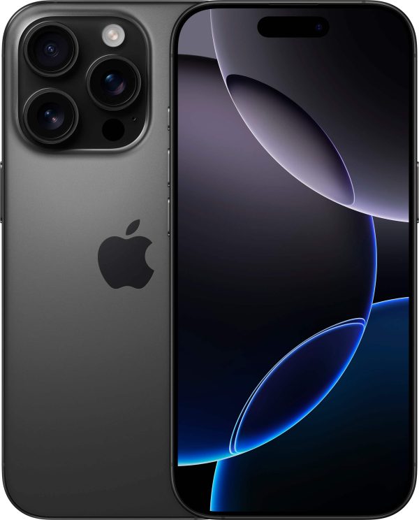 Apple iPhone 16 Pro Unlocked Black Titanium A18 Processor-0