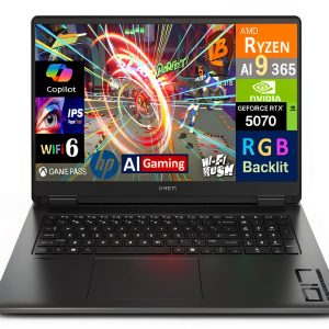 HP OMEN Gaming Laptop Ryzen AI 9 RTX 5070 17.3 QHD-0