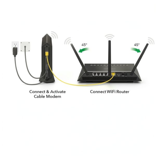 NETGEAR 32x8 DOCSIS 3.0 Cable Modem Black High Speed-4