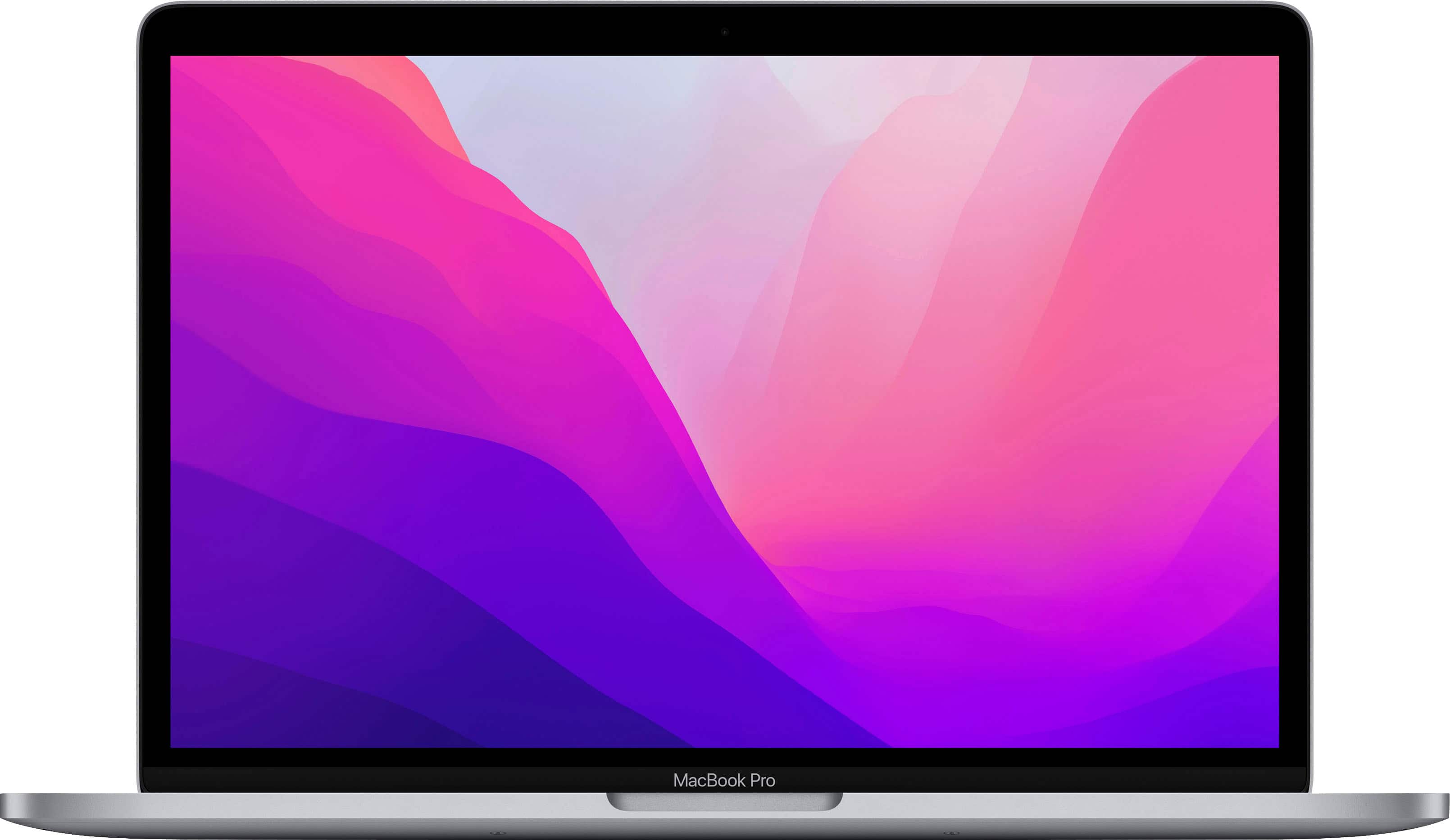 Apple MacBook Pro 13-inch laptop displaying a creative project on its Liquid Retina screen