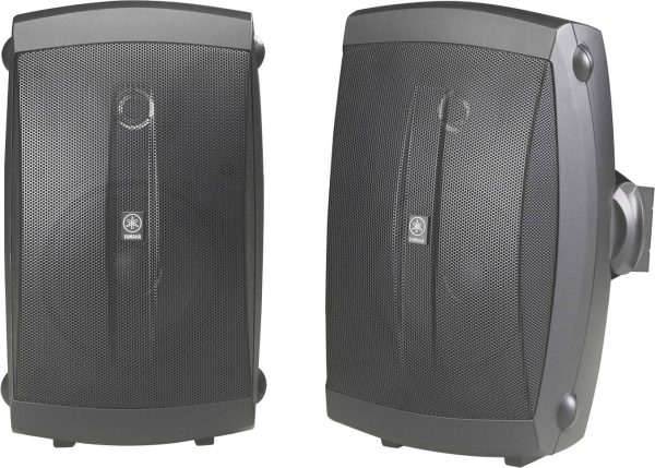 Yamaha 35W Outdoor Speakers Pair Black Continuous Power-2