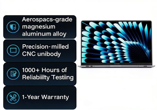GEEKOM GeekBook X16 Pro Laptop Intel Core Ultra 32GB RAM-10