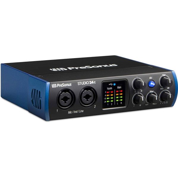 PreSonus Studio 24c USB-C Audio Interface Bundle Recording-1