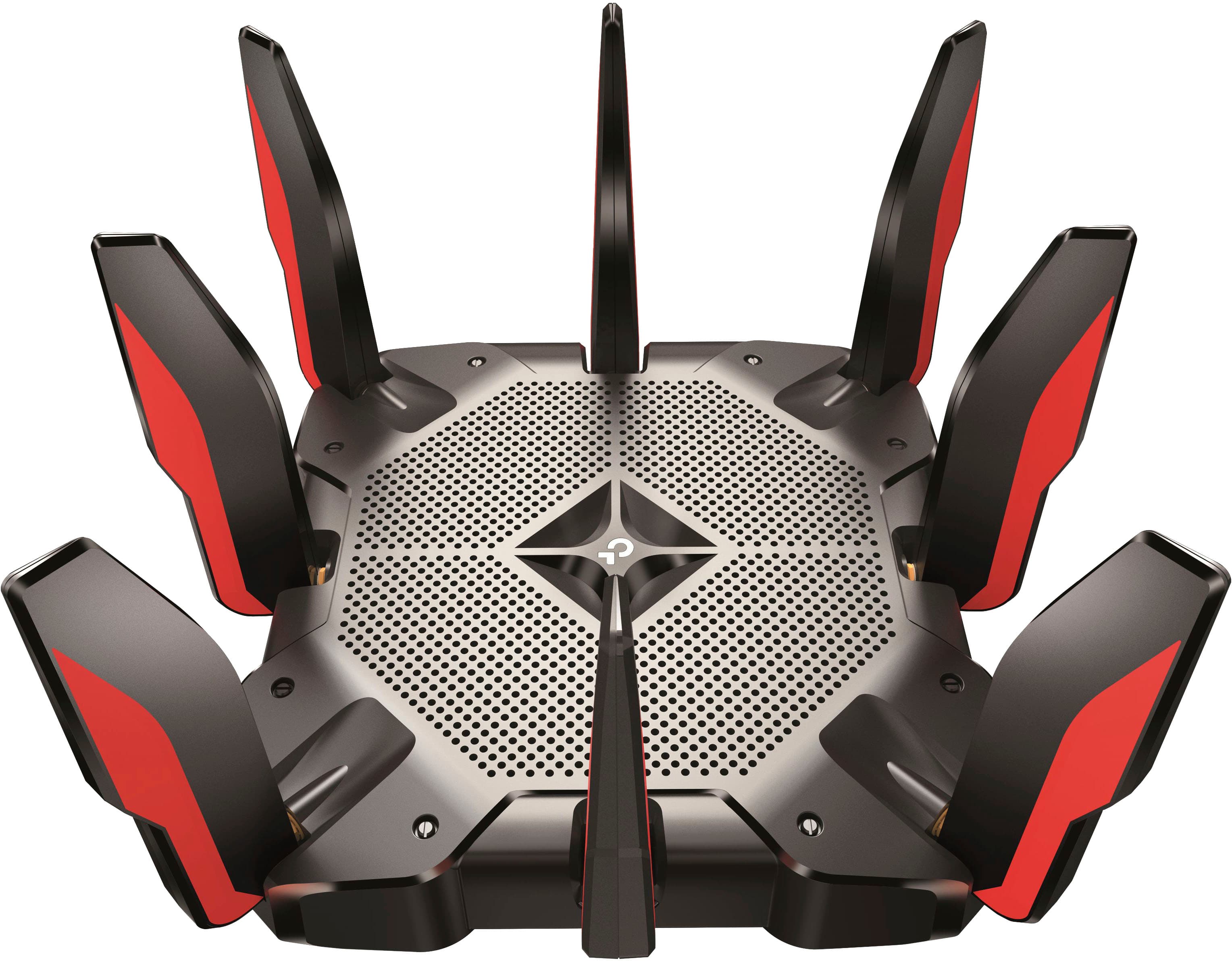 TP-Link Archer AX11000 router showing front panel and LED indicators