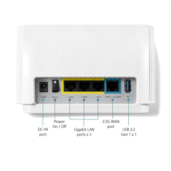 ASUS ZenWiFi XT9 AX7800 Tri Band Mesh Wi Fi 6 Router-6