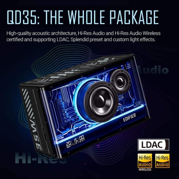 Edifier QD35 Bluetooth Speaker GaN Charger Hi-Res Audio-6