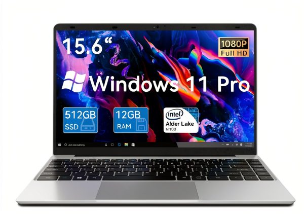 FEONAL 15.6 Inch Laptop 12GB RAM 512GB SSD Celeron N100-0