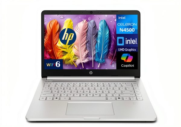 HP 14 Laptop Intel Celeron 4GB DDR4 64GB SSD Snowflake White-2