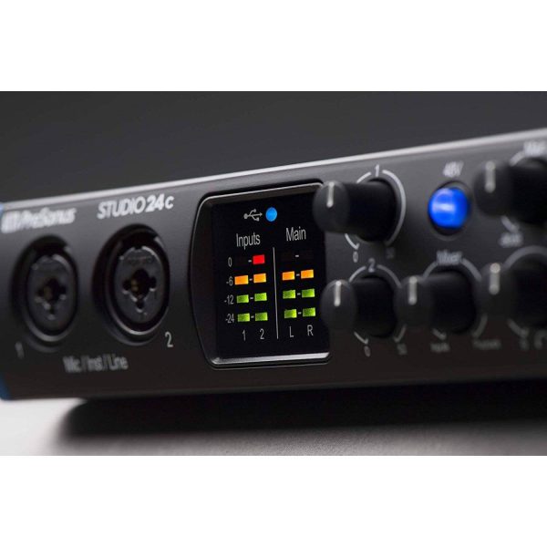 PreSonus Studio 24c USB-C Audio Interface Bundle Recording-6
